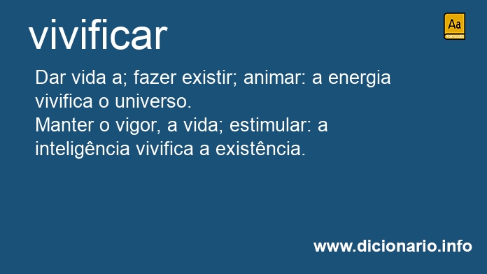Significado de vivificou