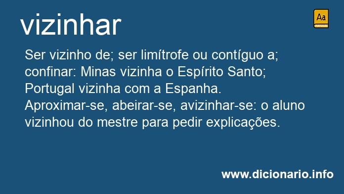 Significado de vizinhvamos