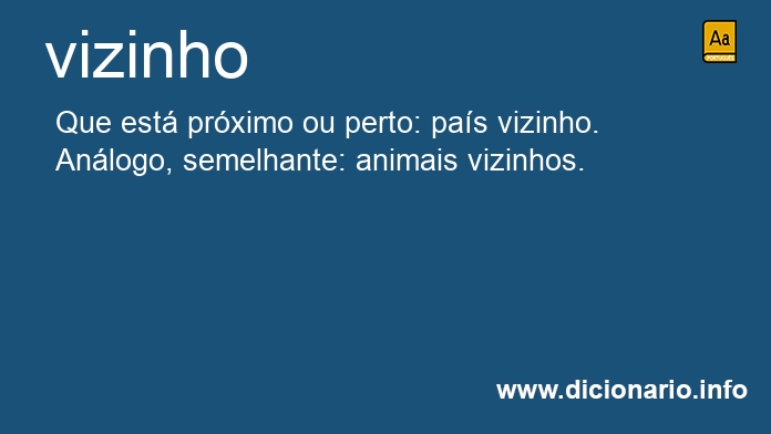 Significado de vizinho