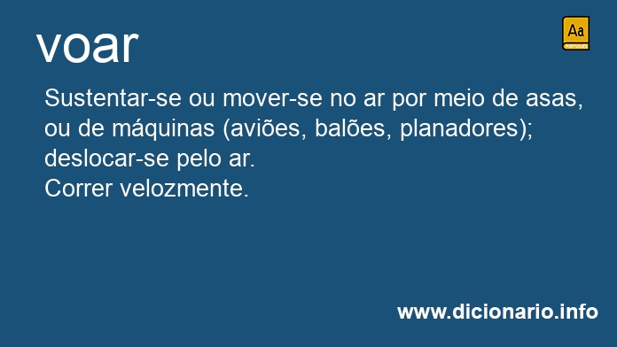 Significado de voasse