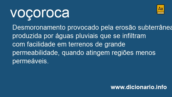 Significado de voorocas