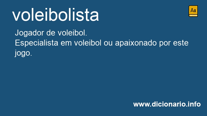 Significado de voleibolista