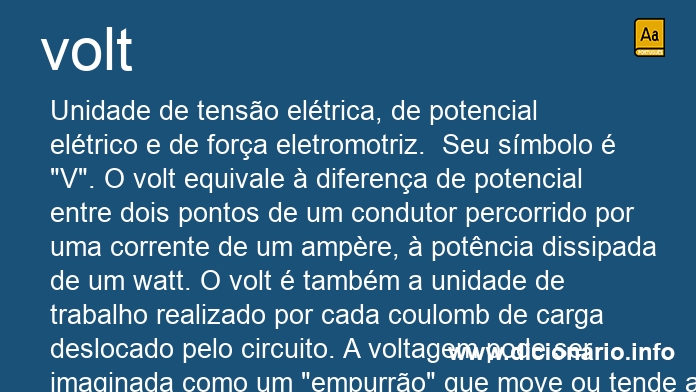 Significado de volt