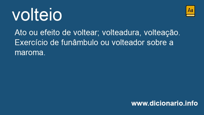 Significado de volteio