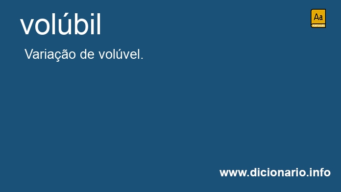 Significado de volbil