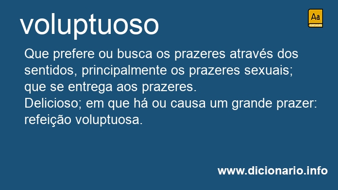 Significado de voluptuosa
