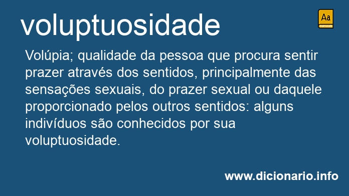 Significado de voluptuosidade