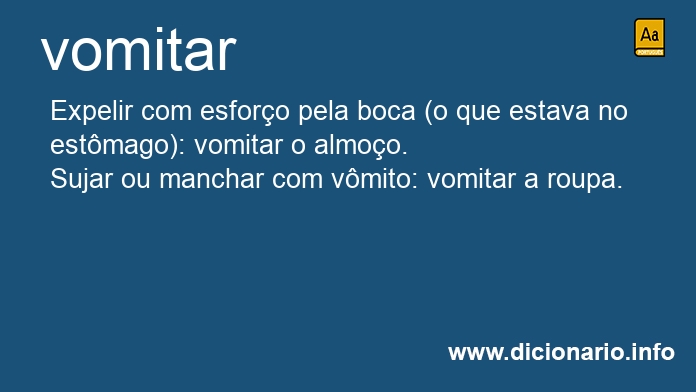 Significado de vomitar