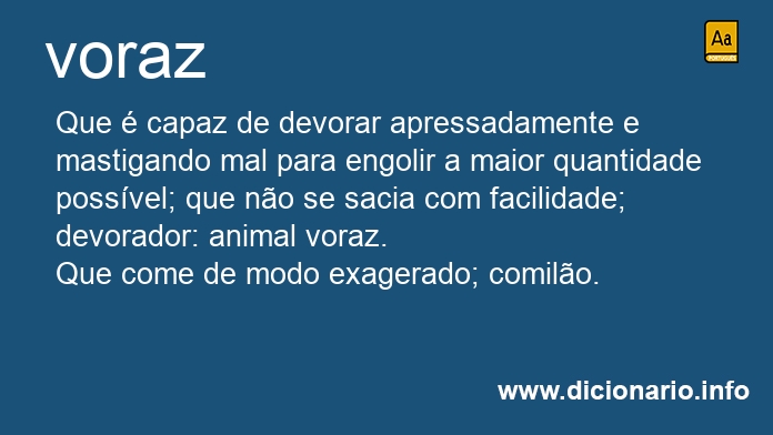 Significado de voraz