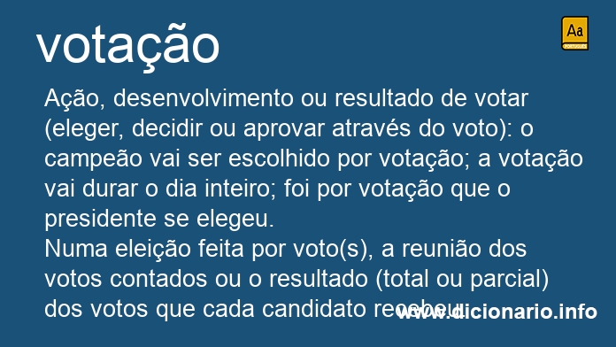 Significado de votao