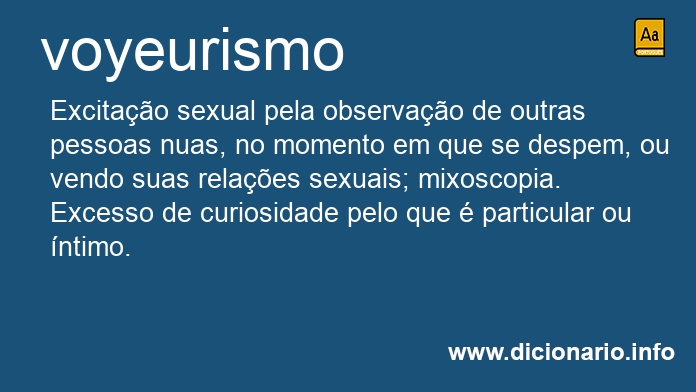 Significado de voyeurismo