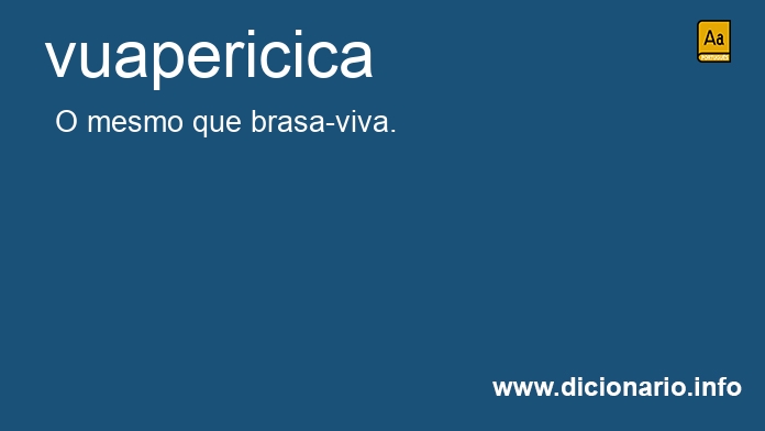 Significado de vuapericica