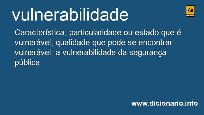 Significado de vulnerabilidade