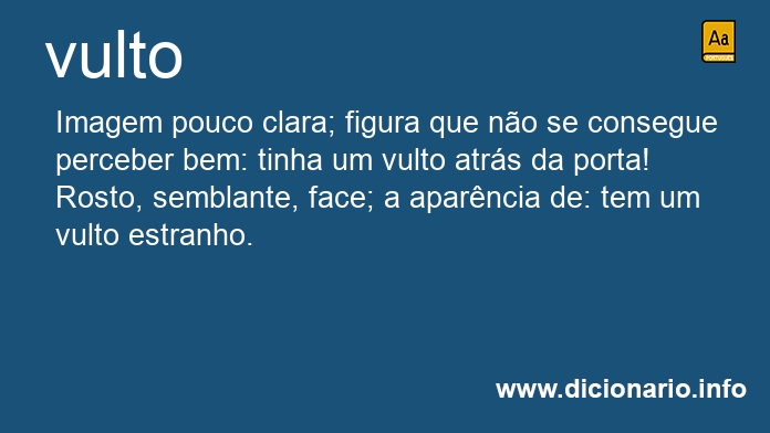 Significado de vultos