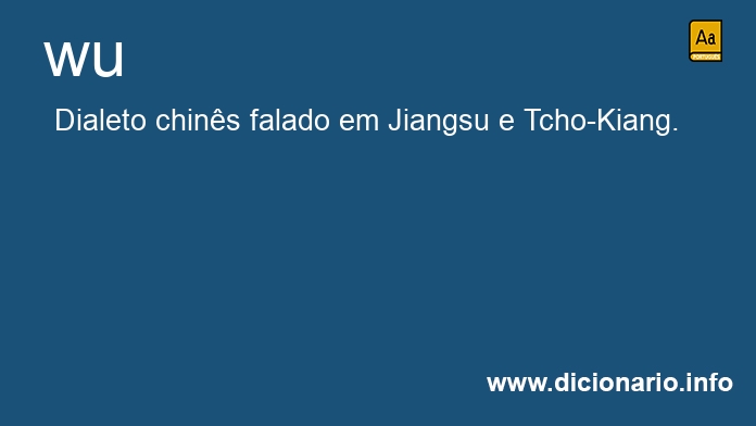 Significado de wu