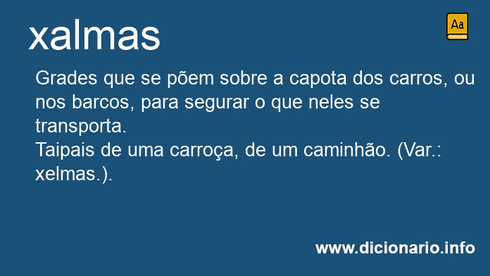 Significado de xalmas