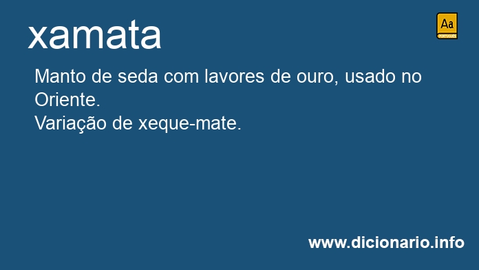 Significado de xamata