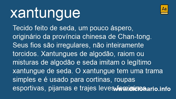Significado de xantungue