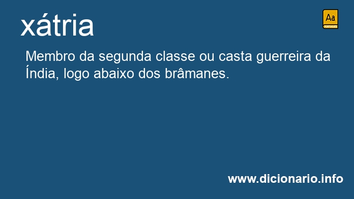 Significado de xtrias