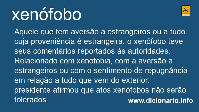 Significado de xenfoba