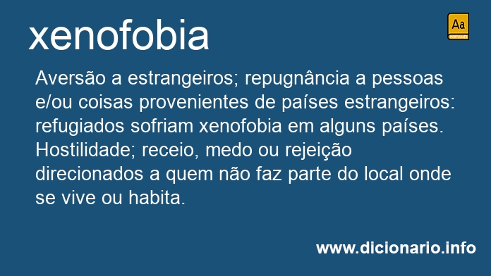 Significado de xenofobias