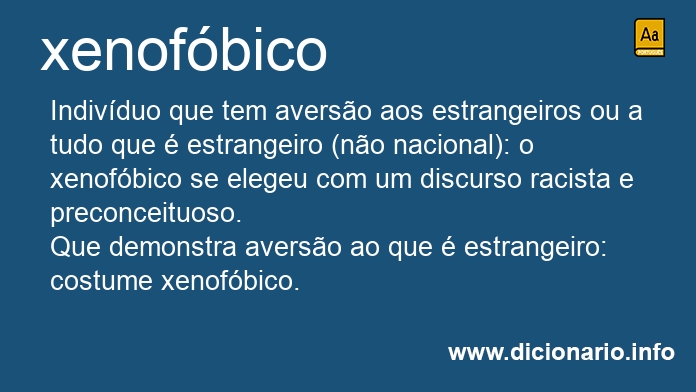 Significado de xenofbico