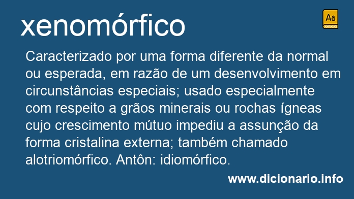 Significado de xenomrfico