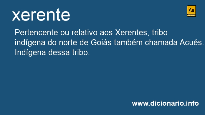 Significado de xerente