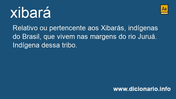 Significado de xibar