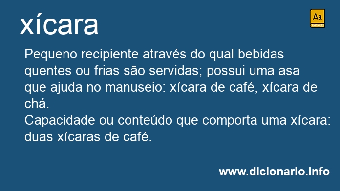 Significado de xcara