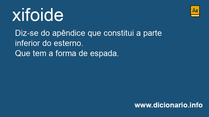 Significado de xifoides