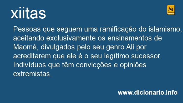 Significado de xiitas