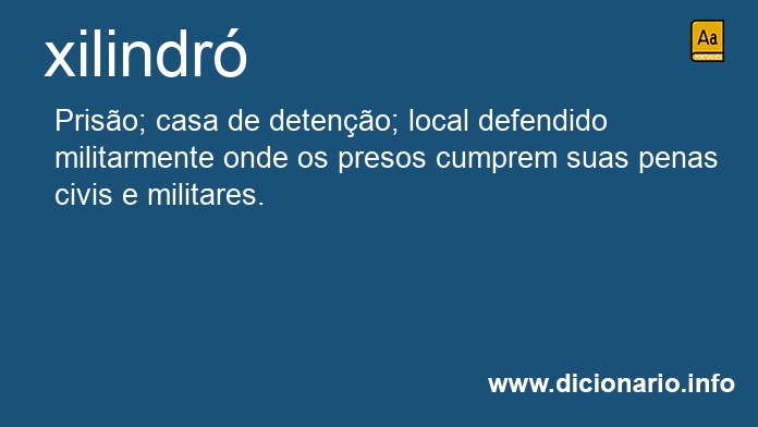 Significado de xilindr