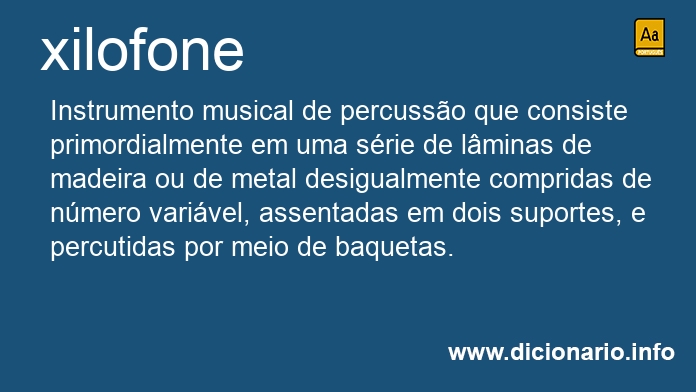 Significado de xilofone