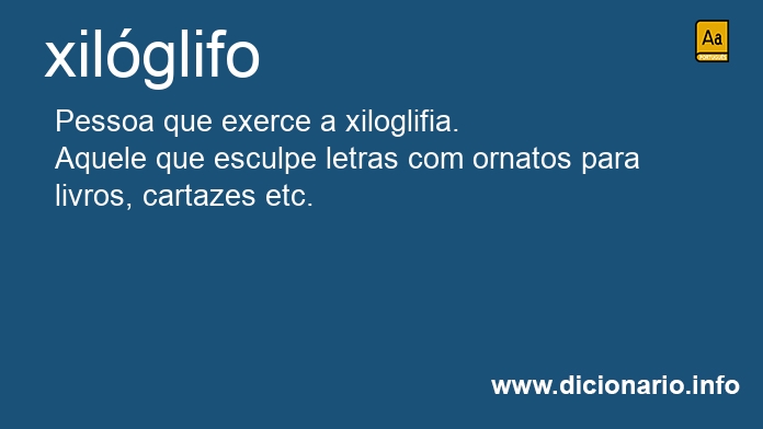 Significado de xilglifo