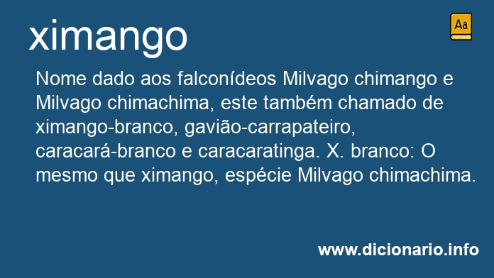 Significado de ximango