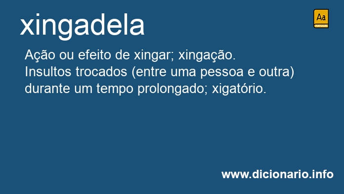 Significado de xingadela