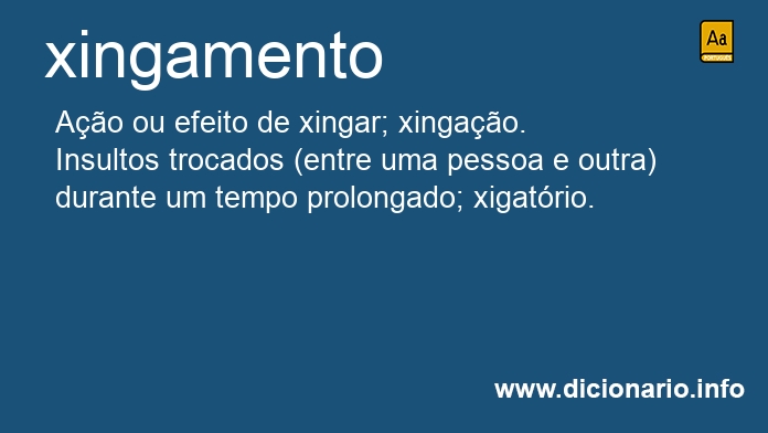 Significado de xingamentos