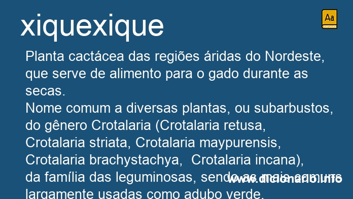 Significado de xiquexiques