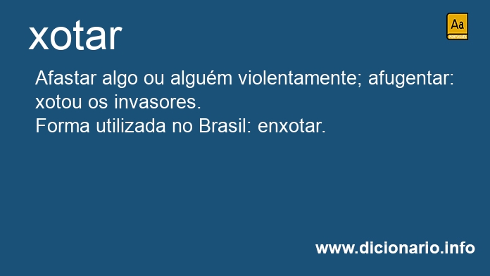 Significado de xotar