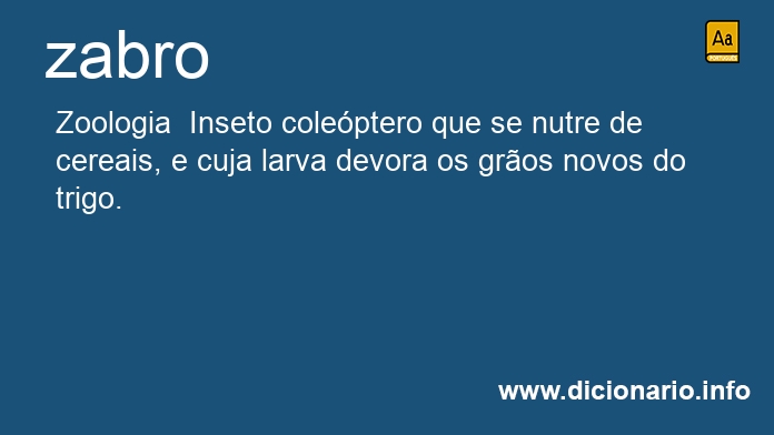 Significado de zabro