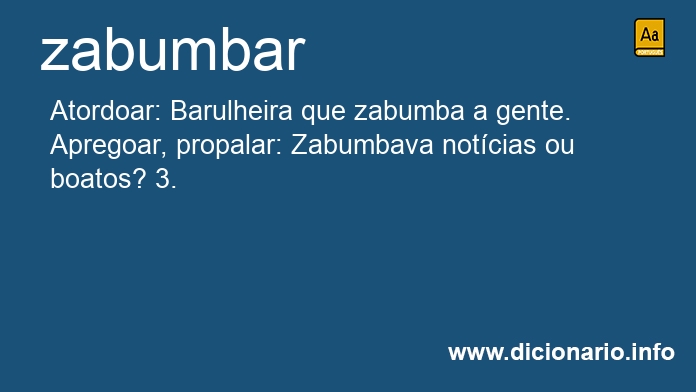 Significado de zabumbai