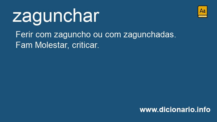 Significado de zagunchar