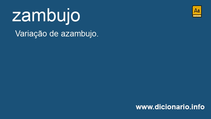 Significado de zambujo