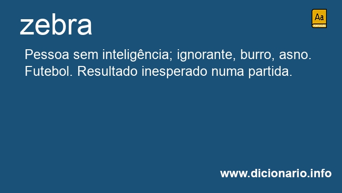 Significado de zebra