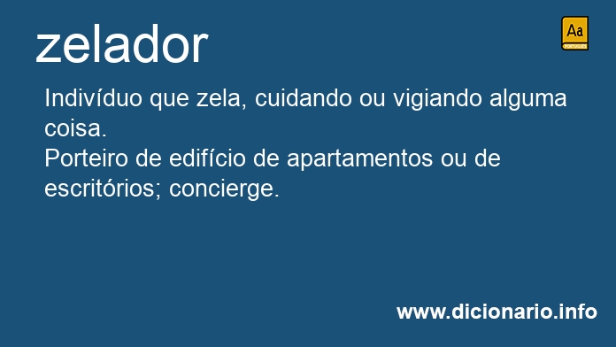 Significado de zeladora