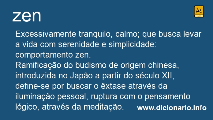 Significado de zen