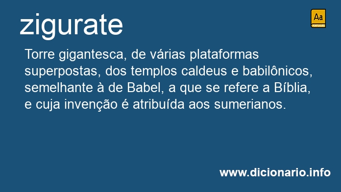 Significado de zigurate