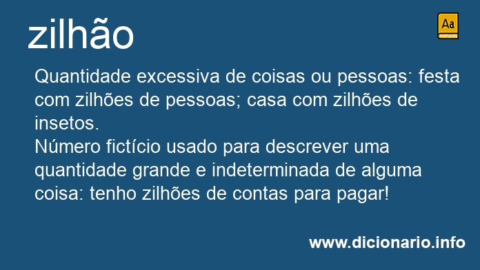 Significado de zilhes