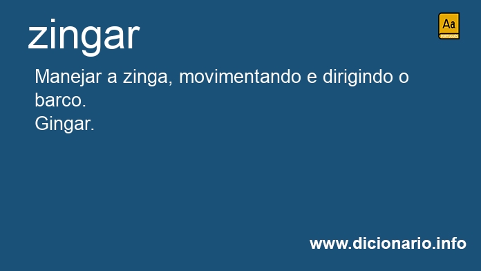 Significado de zingar